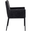 Meridian Furniture Reeves Black Chenille Fabric Dining Chair (Set of 2)