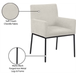 Meridian Furniture Reeves Cream Chenille Fabric Dining Chair (Set of 2)