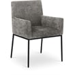 Meridian Furniture Reeves Grey Chenille Fabric Dining Chair (Set of 2)
