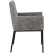 Meridian Furniture Reeves Grey Chenille Fabric Dining Chair (Set of 2)