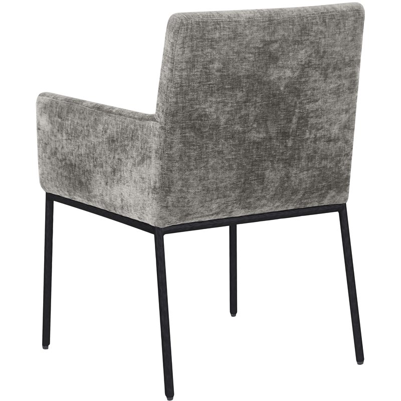 Meridian Furniture Reeves Grey Chenille Fabric Dining Chair (Set of 2)