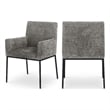 Meridian Furniture Reeves Grey Chenille Fabric Dining Chair (Set of 2)