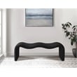 Meridian Furniture Willow Black Vegan Leather Bench