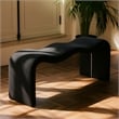 Meridian Furniture Willow Black Vegan Leather Bench