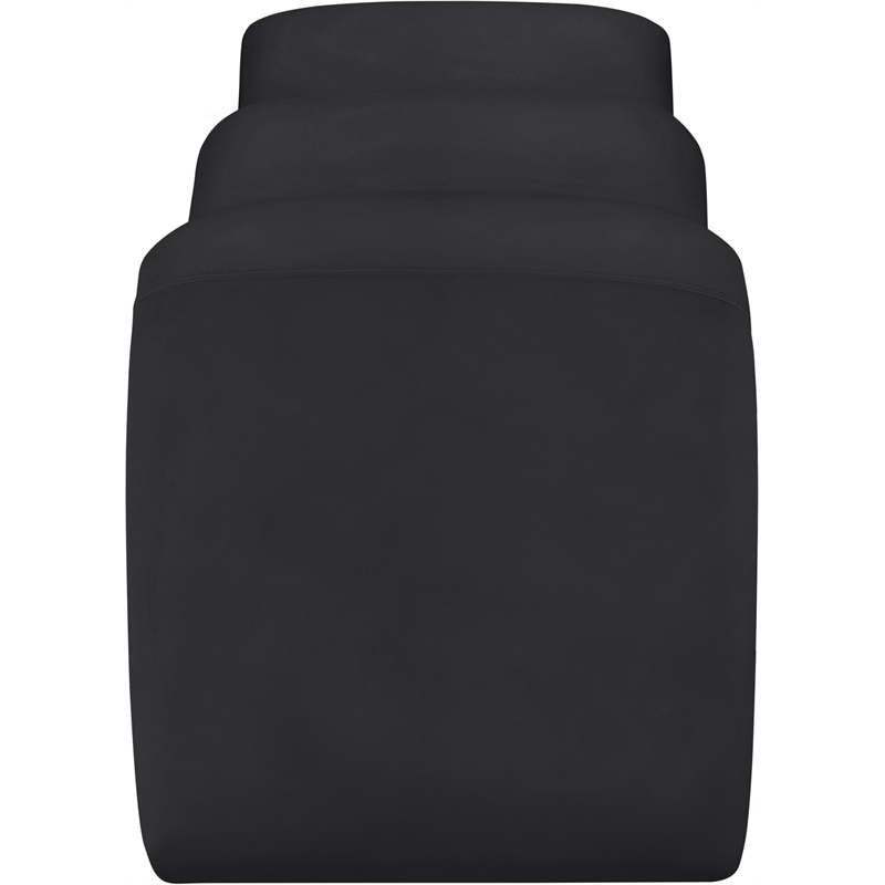 Meridian Furniture Willow Black Vegan Leather Bench