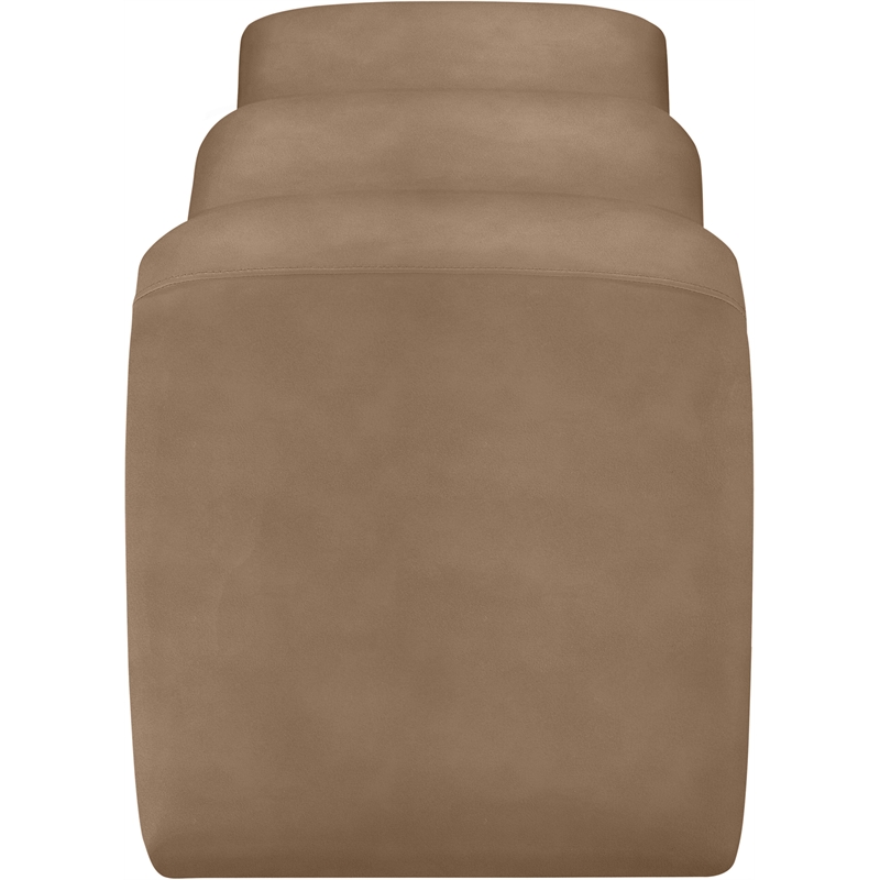 Meridian Furniture Willow Brown Vegan Leather Bench