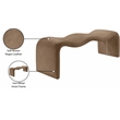 Meridian Furniture Willow Brown Vegan Leather Bench
