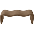 Meridian Furniture Willow Brown Vegan Leather Bench