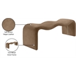 Meridian Furniture Willow Brown Vegan Leather Bench