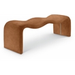 Meridian Furniture Willow Cognac Vegan Leather Bench