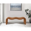 Meridian Furniture Willow Cognac Vegan Leather Bench
