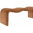 Meridian Furniture Willow Cognac Vegan Leather Bench