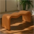 Meridian Furniture Willow Cognac Vegan Leather Bench