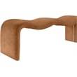 Meridian Furniture Willow Cognac Vegan Leather Bench