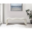 Meridian Furniture Willow Cream Vegan Leather Bench