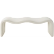 Meridian Furniture Willow Cream Vegan Leather Bench