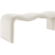 Meridian Furniture Willow Cream Vegan Leather Bench