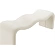 Meridian Furniture Willow Cream Vegan Leather Bench