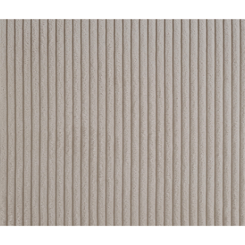 Meridian Furniture Willow Beige Microsuede Corduroy Bench