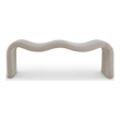 Meridian Furniture Willow Beige Microsuede Corduroy Bench