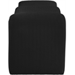 Meridian Furniture Willow Black Microsuede Corduroy Bench