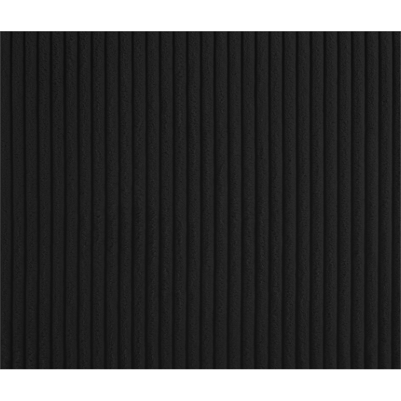 Meridian Furniture Willow Black Microsuede Corduroy Bench