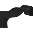 Meridian Furniture Willow Black Microsuede Corduroy Bench