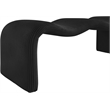 Meridian Furniture Willow Black Microsuede Corduroy Bench