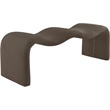 Meridian Furniture Willow Brown Microsuede Corduroy Bench