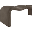 Meridian Furniture Willow Brown Microsuede Corduroy Bench