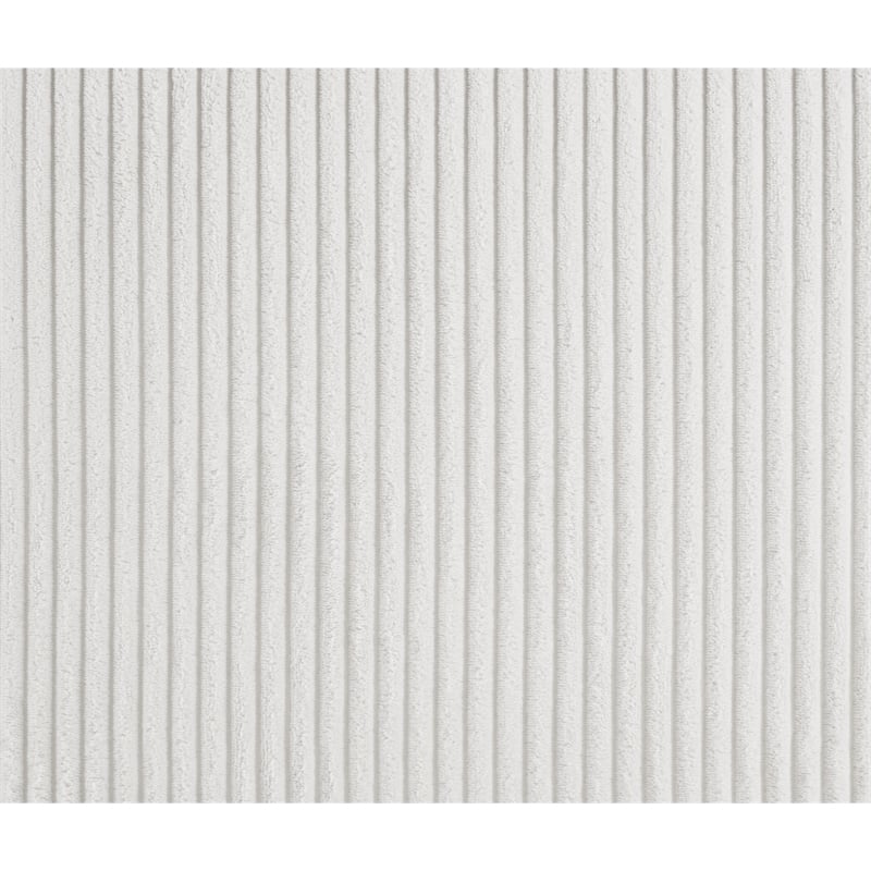 Meridian Furniture Willow Cream Microsuede Corduroy Bench