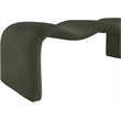 Meridian Furniture Willow Green Microsuede Corduroy Bench