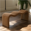 Meridian Furniture Willow Saddle Microsuede Corduroy Bench