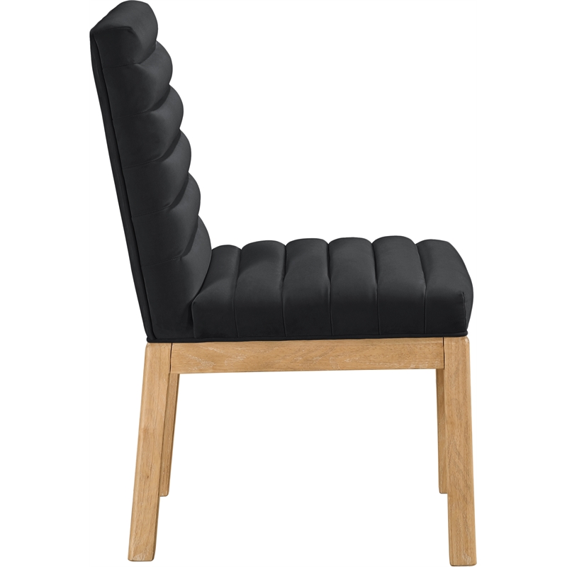 Meridian Furniture Evelyn Black Velvet Dining Chair