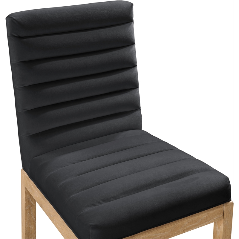 Meridian Furniture Evelyn Black Velvet Dining Chair