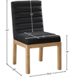 Meridian Furniture Evelyn Black Velvet Dining Chair