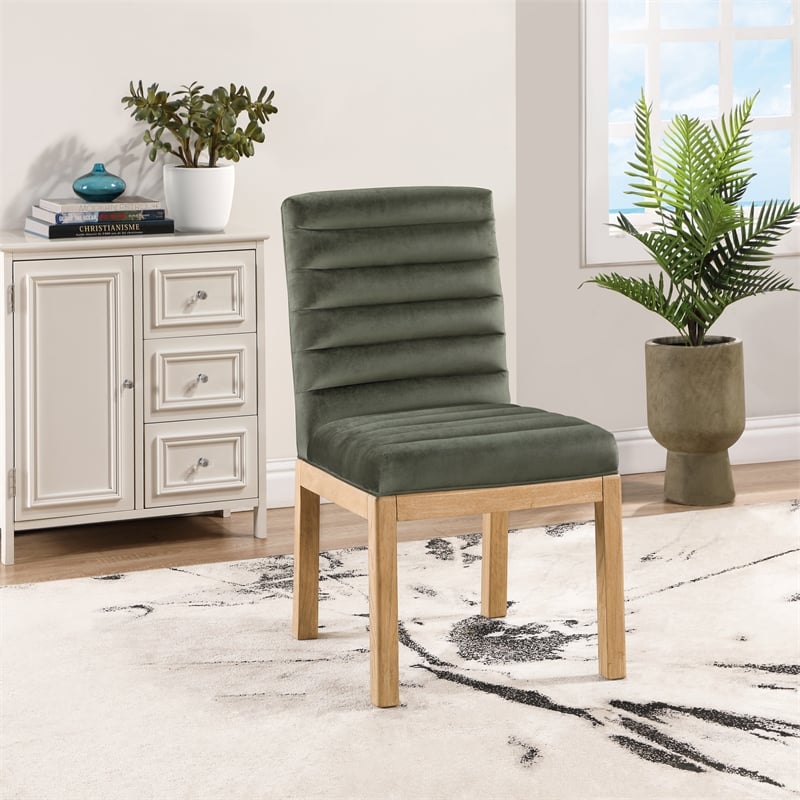 Meridian Furniture Evelyn Green Velvet Dining Chair