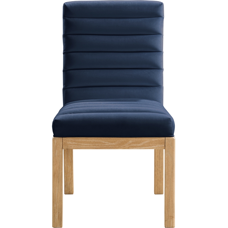 Meridian Furniture Evelyn Navy Velvet Dining Chair