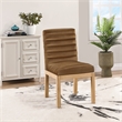 Meridian Furniture Evelyn Saddle Velvet Dining Chair
