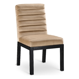 Meridian Furniture Evelyn Beige Velvet Dining Chair