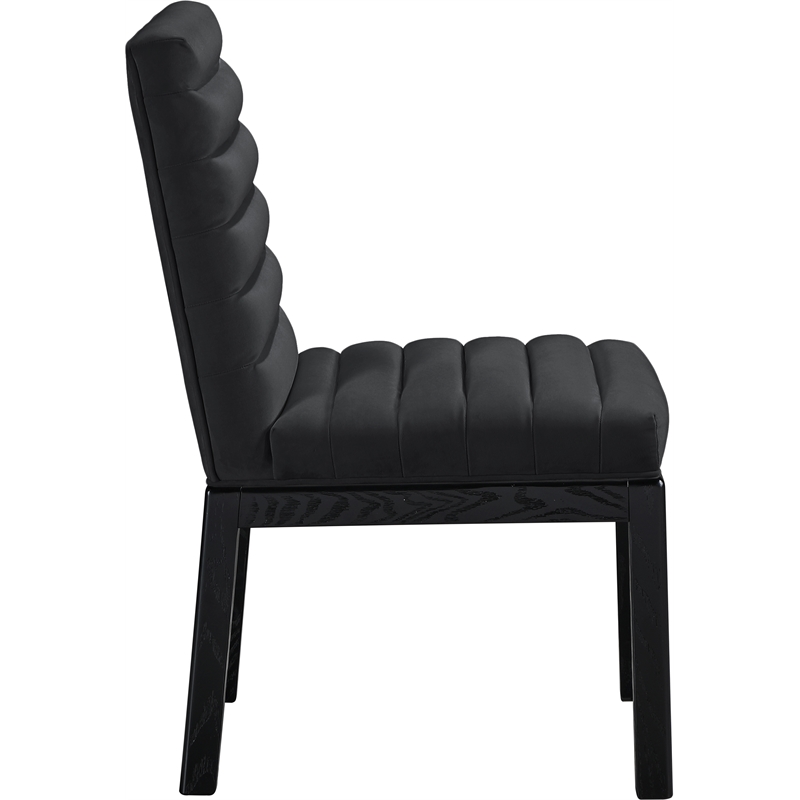 Meridian Furniture Evelyn Black Velvet Dining Chair