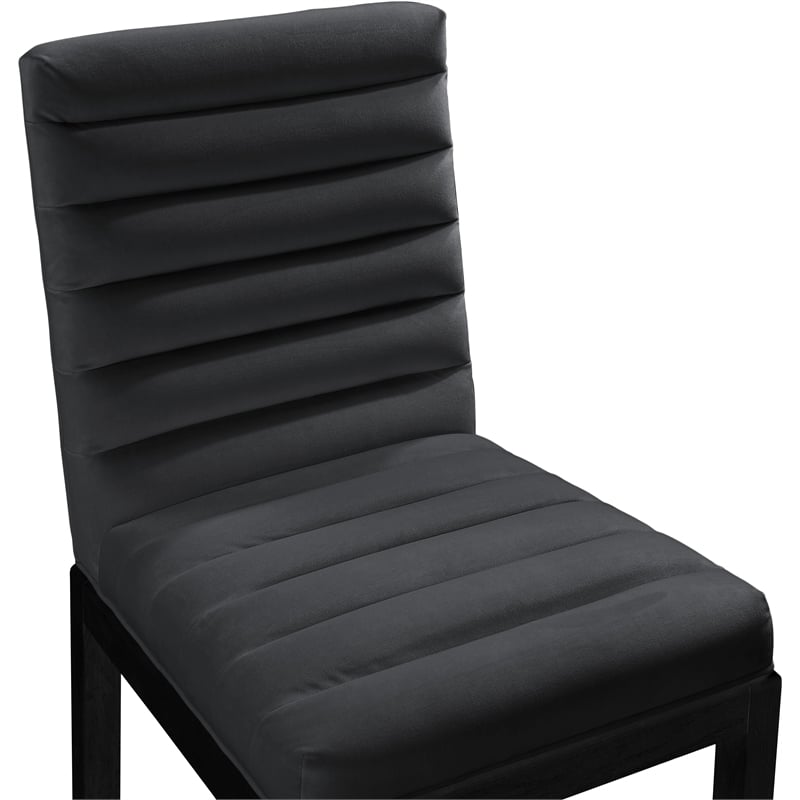 Meridian Furniture Evelyn Black Velvet Dining Chair