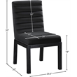 Meridian Furniture Evelyn Black Velvet Dining Chair