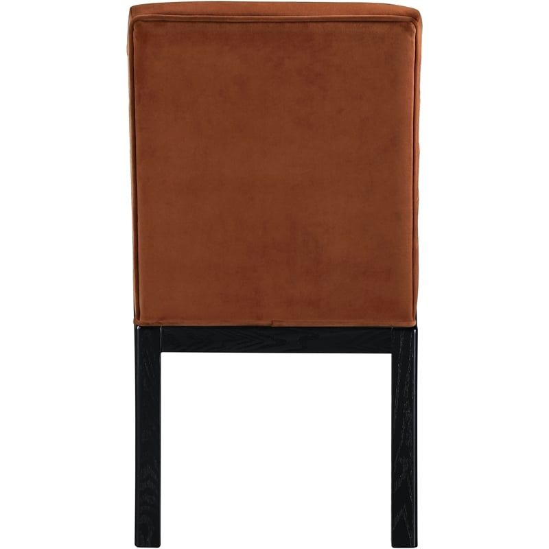 Meridian Furniture Evelyn Cognac Velvet Dining Chair