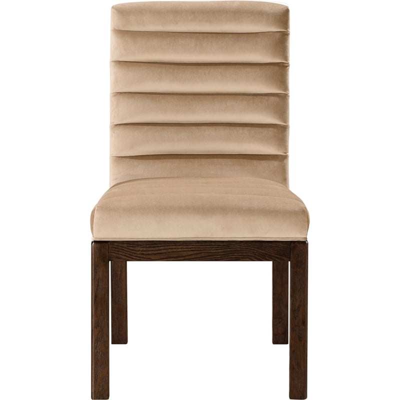Meridian Furniture Evelyn Beige Velvet Dining Chair