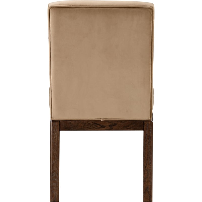 Meridian Furniture Evelyn Beige Velvet Dining Chair