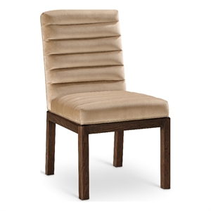 Meridian Furniture Evelyn Beige Velvet Dining Chair