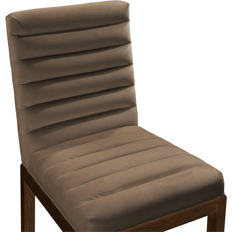 Meridian Furniture Evelyn Brown Velvet Dining Chair