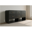 Meridian Furniture Parker Black Ash Veneer Dresser