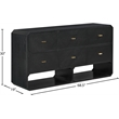 Meridian Furniture Parker Black Ash Veneer Dresser